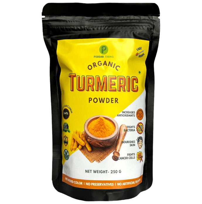 Poddar Farms Organic Turmeric Powder - Classic Derma