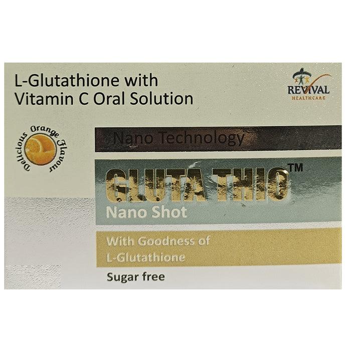 Gluta Thio Nano Shot Delicious Orange Sugar Free - Classic Derma