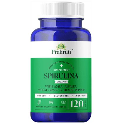 Prakruti Pure Herbs Spirulina Vegicap - Classic Derma
