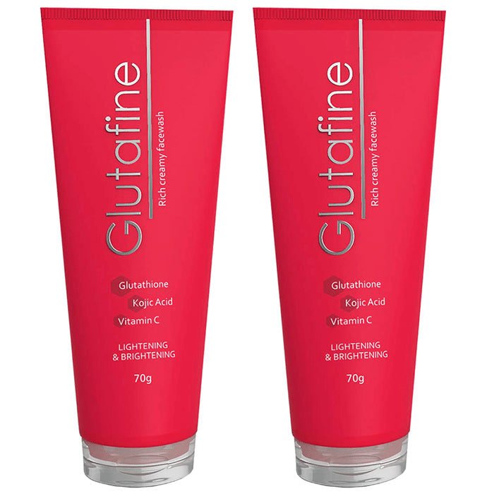 Glutafine Rich Creamy Face Wash (70gm Each) - Classic Derma