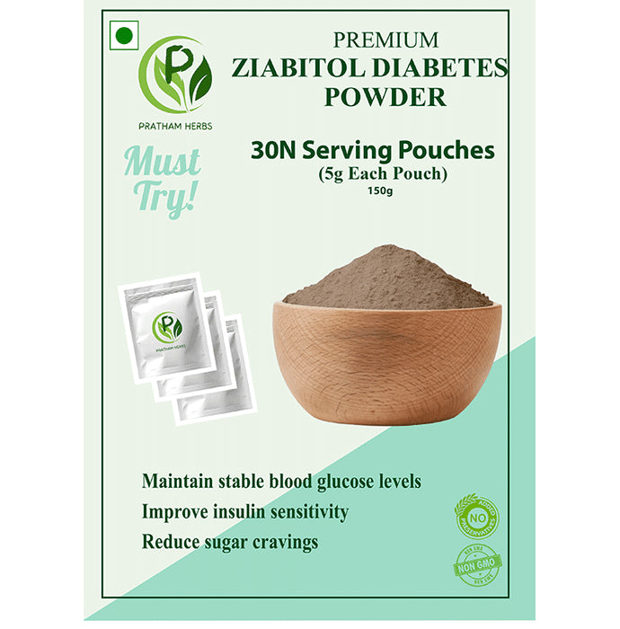 Pratham Herbs Premium Ziabitol Diabetes Powder (5gm Each) - Classic Derma