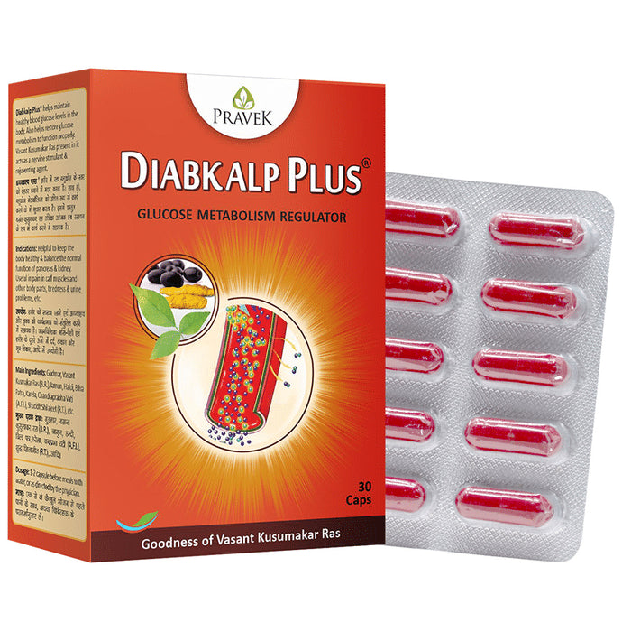 Pravek Diabkalp Plus Capsule - Classic Derma