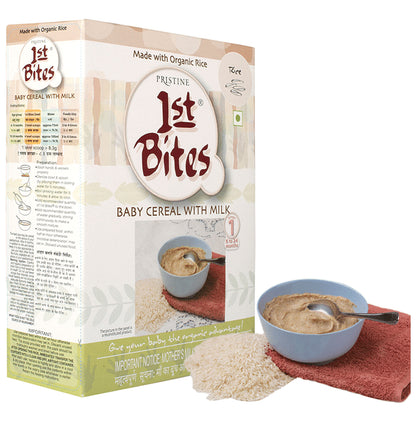 Pristine 1st Bites (6 Months - 24 Months) Stage-1 Baby Cereal with Milk | Rice