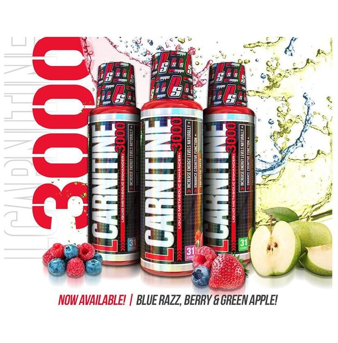 Pro Supps L Carnitine 3000 Liquid Metabolic Enhancer Berry