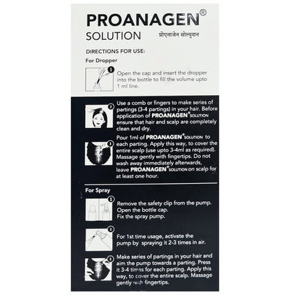 Proanagen Alcohol-Free Solution | For Healthy & Stronger Hair