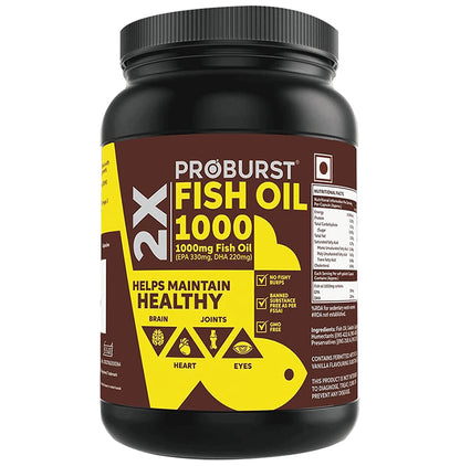Proburst 2X Fish Oil 1000mg Soft Gelatin Capsule - Classic Derma