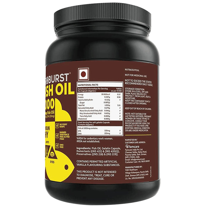 Proburst 2X Fish Oil 1000mg Soft Gelatin Capsule