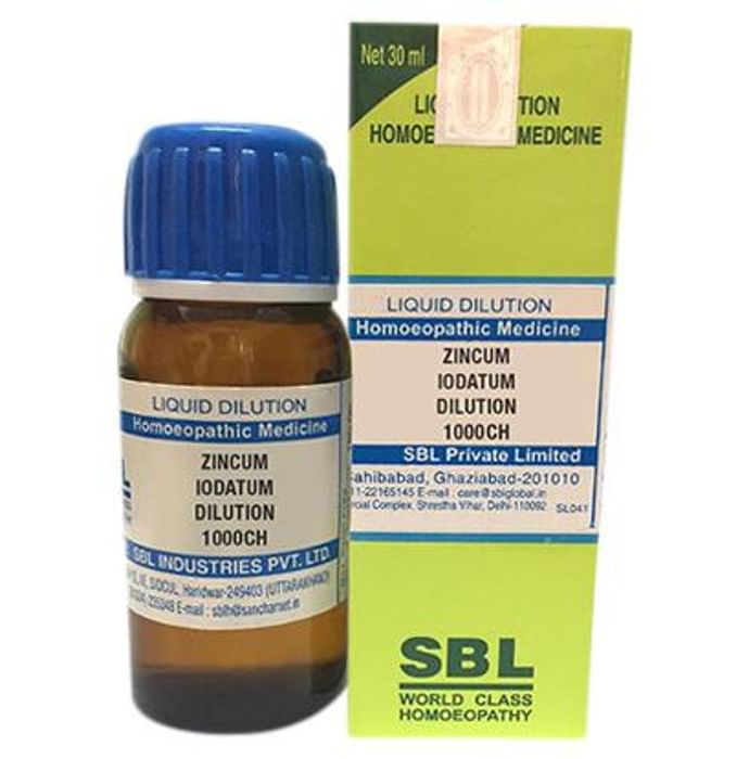 SBL Zincum Iodatum Dilution 1000 CH - Classic Derma