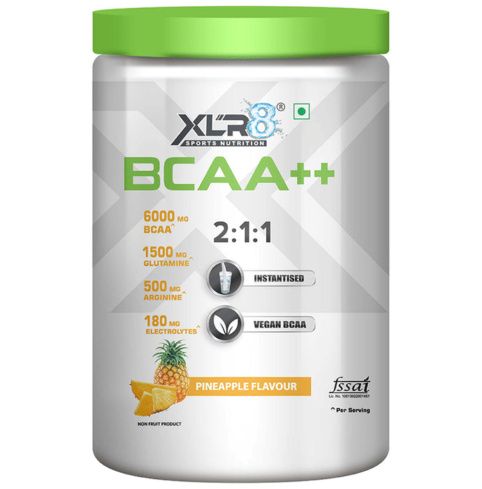 XLR8 Sports Nutrition BCAA++ 2:1:1 Powder Pineapple - Classic Derma