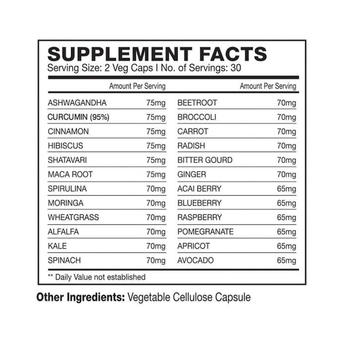 Prorganiq 24 in 1 Daily Superfoods Capsule