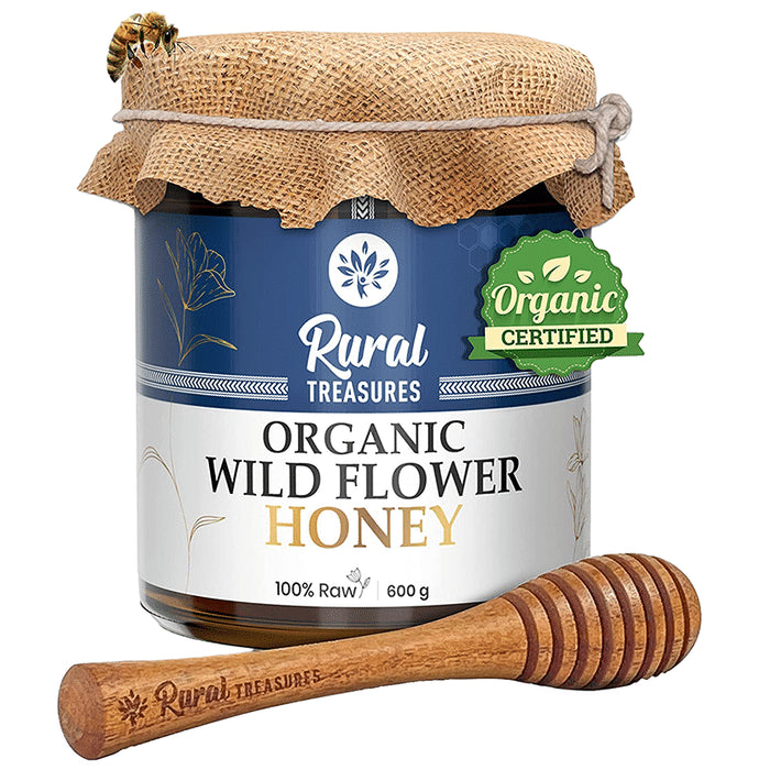 Rural Treasures Organic Wild Flower Honey - Classic Derma
