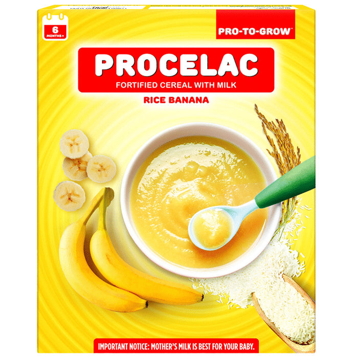 Pro-To-Grow Procelac Fortified Cereal with Milk Rice Banana - Classic Derma