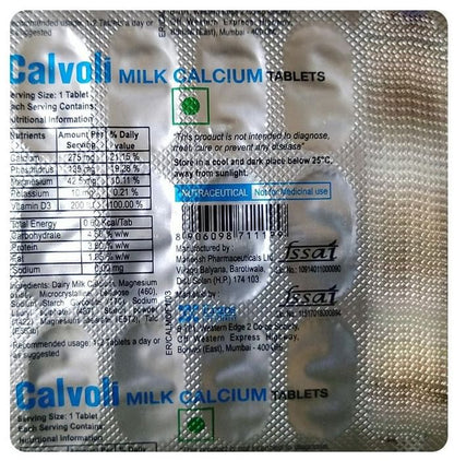 Calvoli Milk Tablet - Classic Derma
