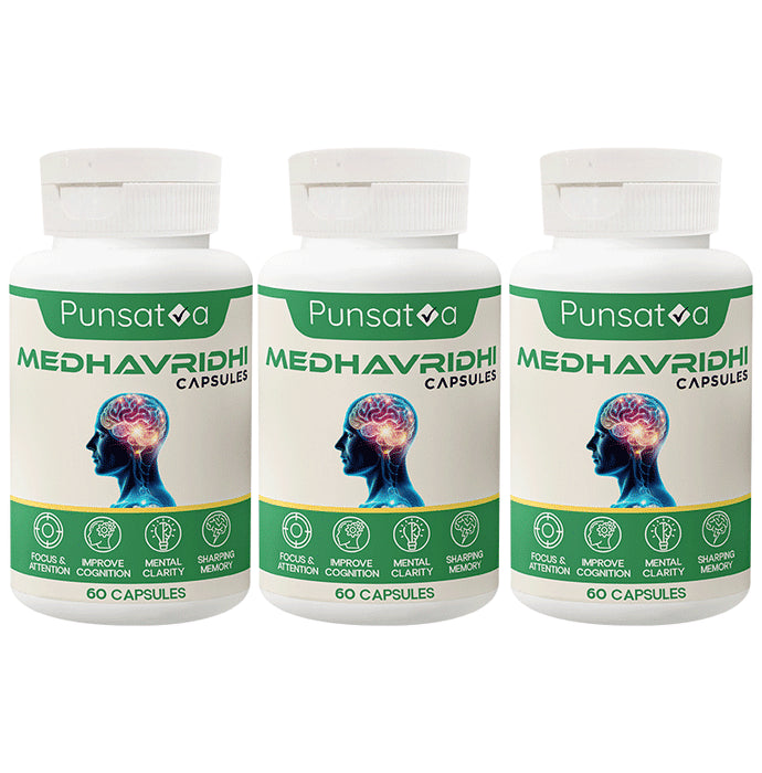 Punsatva Medhavridhi Capsule (60 Each) - Classic Derma
