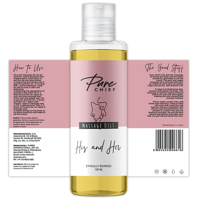 Pure Chief Massage Oil His and Her
