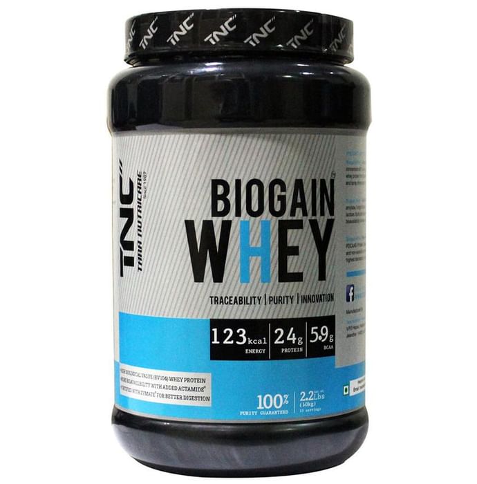 Tara Nutricare Biogain Whey Protein Powder Strawberry - Classic Derma