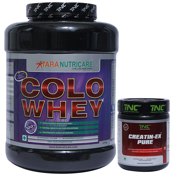 Tara Nutricare Colo Whey Protein Powder Chocolate with Creatin-Ex Pure Free - Classic Derma