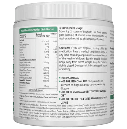 Neuherbs Plant Based Hair Biotin 10000mcg+ Blackberry