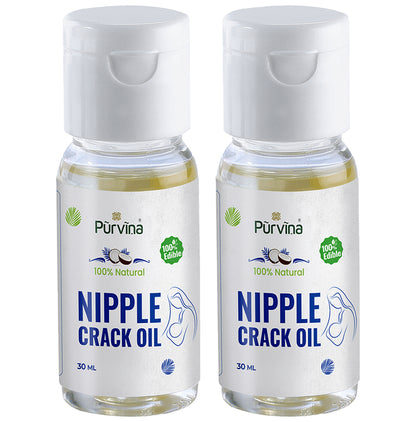 Purvina 100% Natural Nipple Crack Oil (30ml Each) - Classic Derma