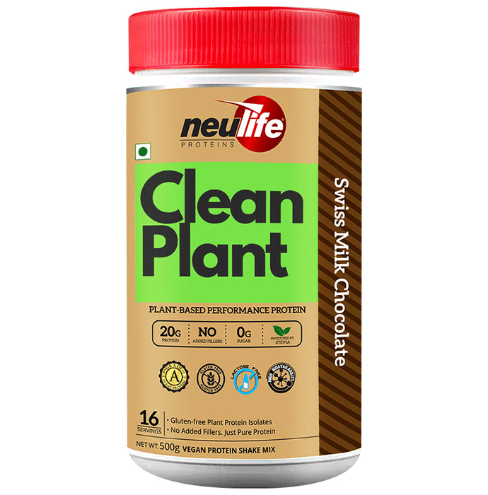 Neulife Clean Plant Protein Powder Swiss Milk Chocolate - Classic Derma