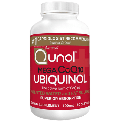 Qunol Mega CoQ10 Ubiquinol 100mg Softgel - Classic Derma