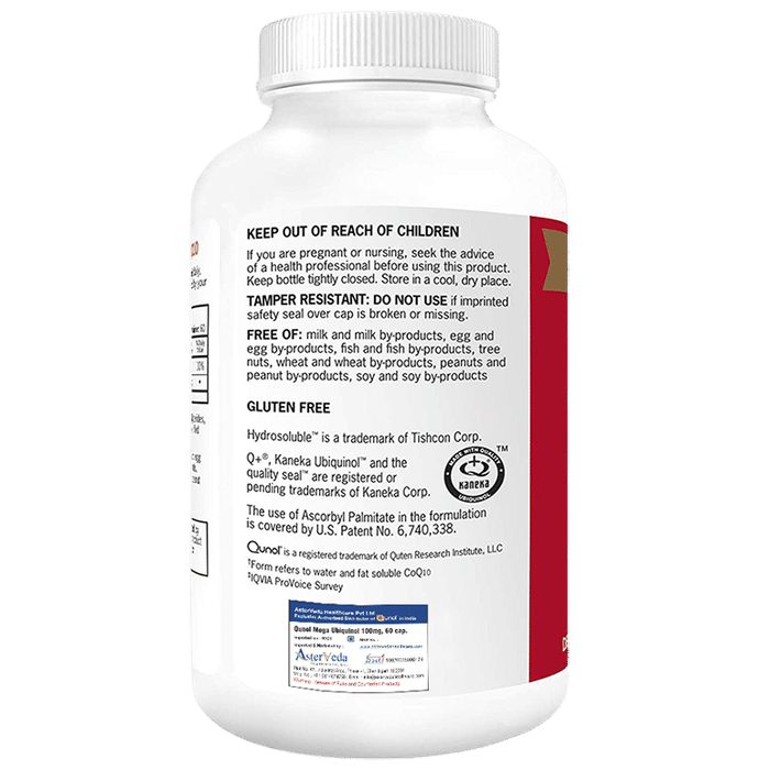 Qunol Mega CoQ10 Ubiquinol 100mg Softgel
