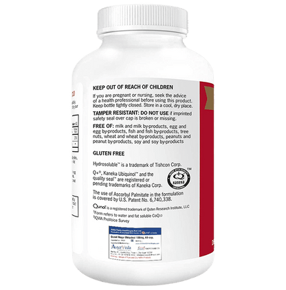 Qunol Mega CoQ10 Ubiquinol 100mg Softgel