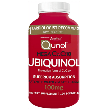 Qunol Mega CoQ10 Ubiquinol 100mg Softgel - Classic Derma