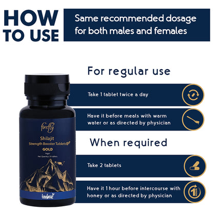 Imbue Firefly Shilajit Strength Booster Tablet | For Vitality, Endurance & Libido