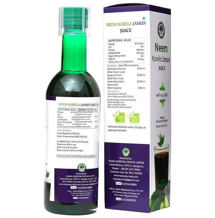 Raasa Neem Karela Jamun Juice