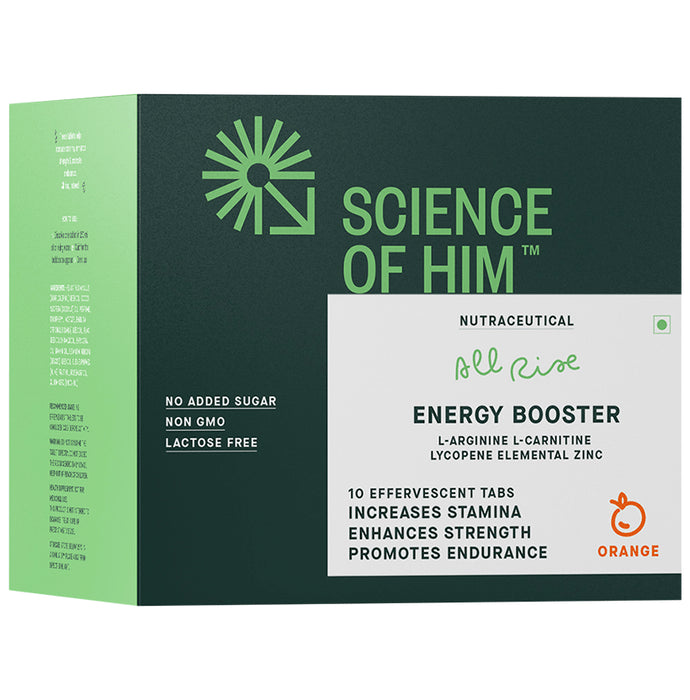 Science Of Him All Rise Energy Booster Effervescent Tablet Orange - Classic Derma