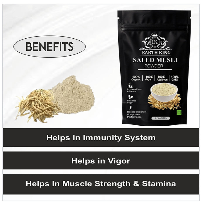 Earth King Safed Musli Powder