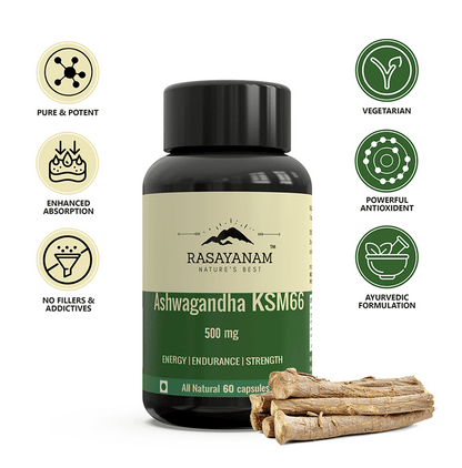 Rasayanam Ashwagandha KSM 66 500mg Capsule