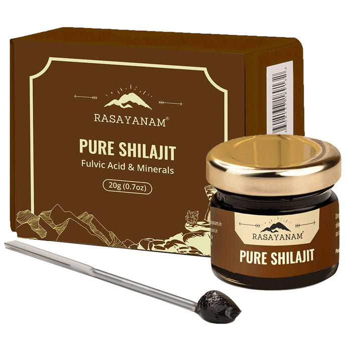 Rasayanam Pure Shilajit with Fulvic Acid & Minerals | For Vigour & Strength - Classic Derma