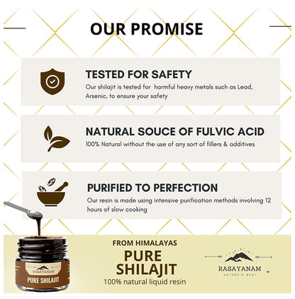 Rasayanam Pure Shilajit with Fulvic Acid & Minerals | For Vigour & Strength