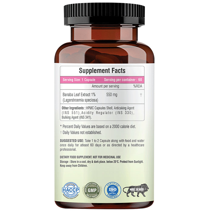 Raskam Healthcare Banaba Leaf Extract 550mg