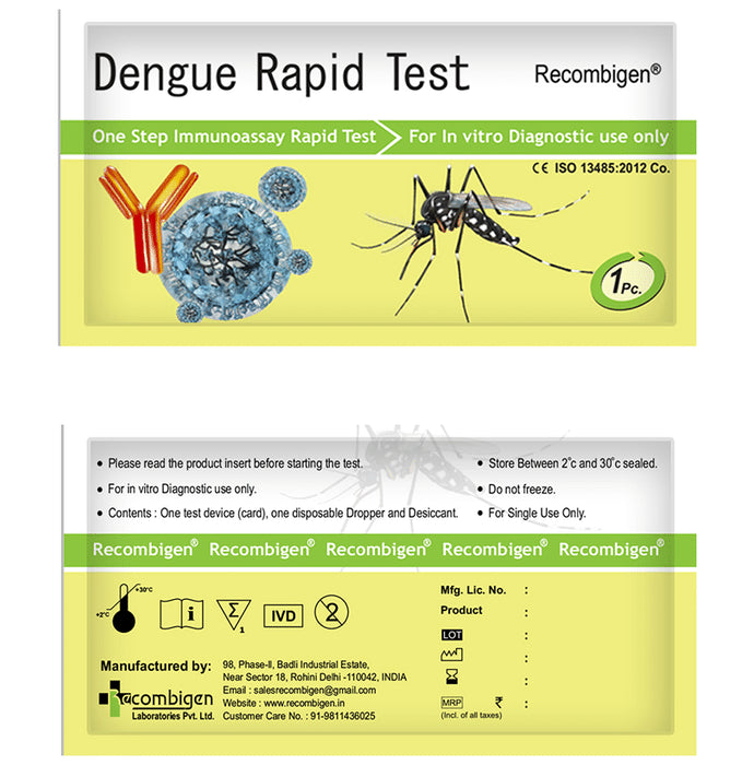 Recombigen Clear & Sure IgG/IgM Dengue Rapid Test Kit