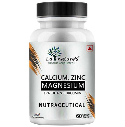 La Nature's Calcium, Zinc, Magnesium, Epa, Dha & Curcumin Softgel Capsule - Classic Derma
