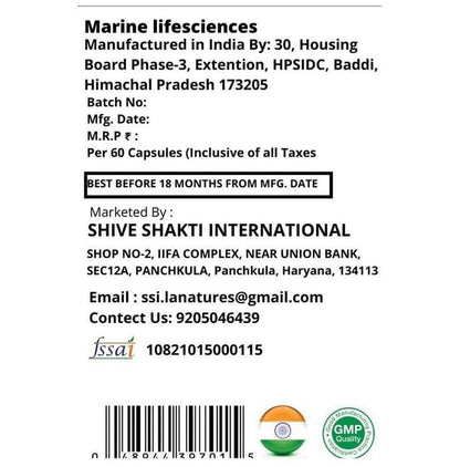 La Nature's Calcium, Zinc, Magnesium, Epa, Dha & Curcumin Softgel Capsule