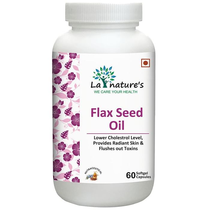 La Nature's Flax Seed Oil Softgel Capsules - Classic Derma