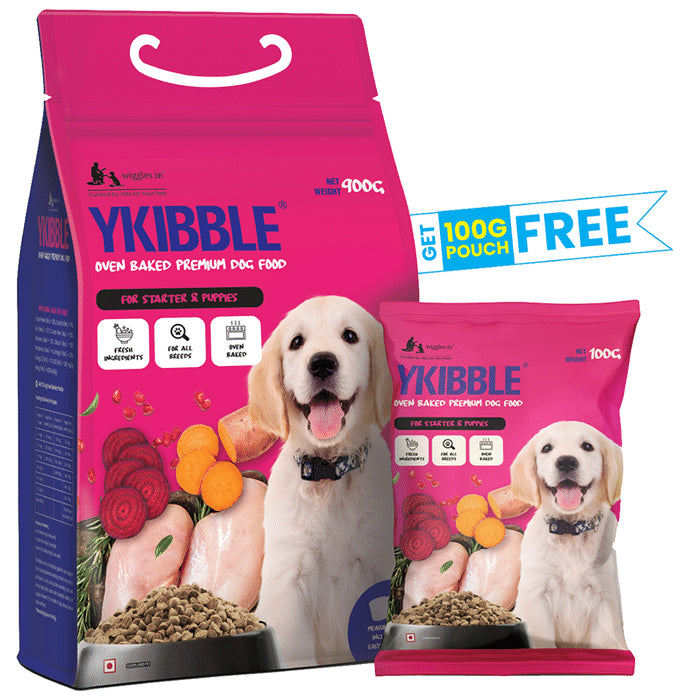 Ykibble Oven Baked Premium Dog Food for Starter & Puppies with 100gm Pouch Free - Classic Derma