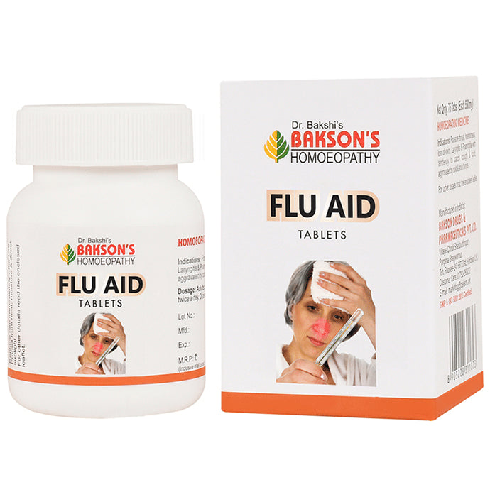 Bakson's Homeopathy Flu Aid Tablet - Classic Derma