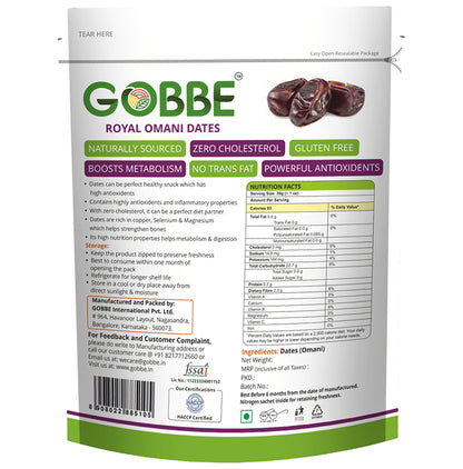 Gobbe Royal Omani Dates (200gm Each)