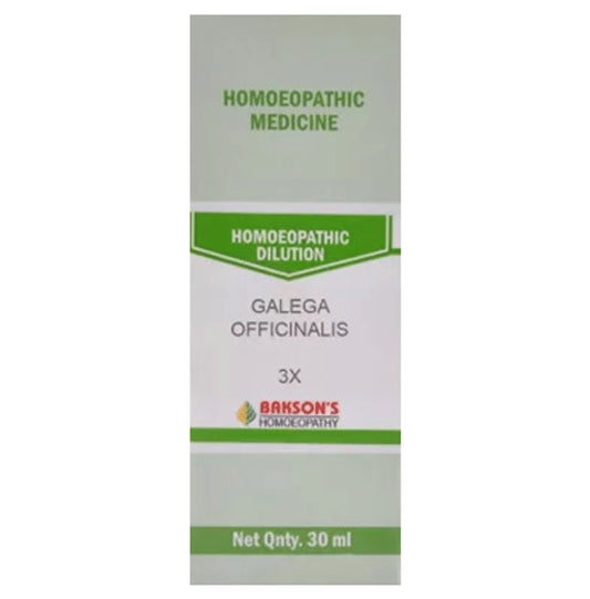 Bakson's Homeopathy Galega Officinalis Dilution 3X - Classic Derma