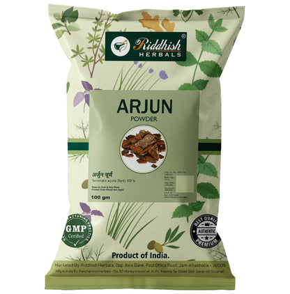 Riddhish Herbals Arjun Powder (100 gm Each) - Classic Derma