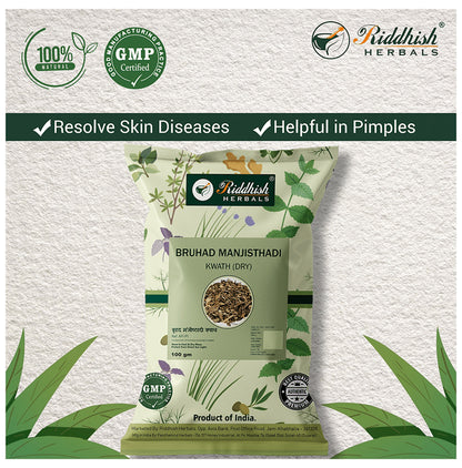 Riddhish Herbals Bruhad Manjisthadi Kwath (100 gm Each)
