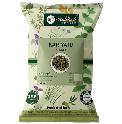 Riddhish Herbals Kariyatu Powder(100 gm Each) - Classic Derma