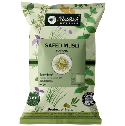 Riddhish Herbals Safed Musli Powder - Classic Derma