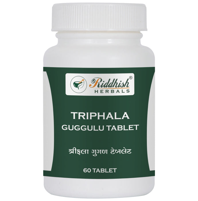 Riddhish Herbals Triphala Guggulu (60 Each) - Classic Derma