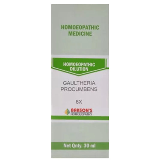Bakson's Homeopathy Gaultheria Procumbens Dilution 6X - Classic Derma